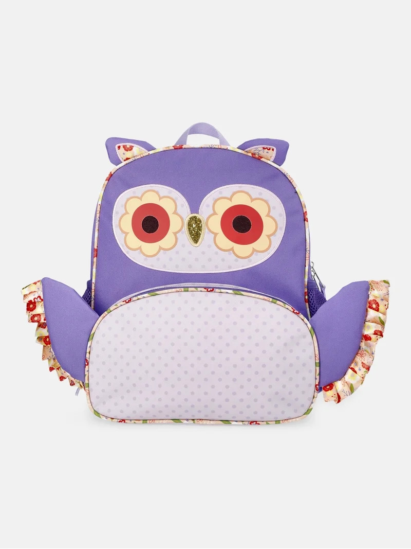 Wonder Nation Toddler's Pretty Owl 13.5" Backpack, Purple Moon | Walmart (US)