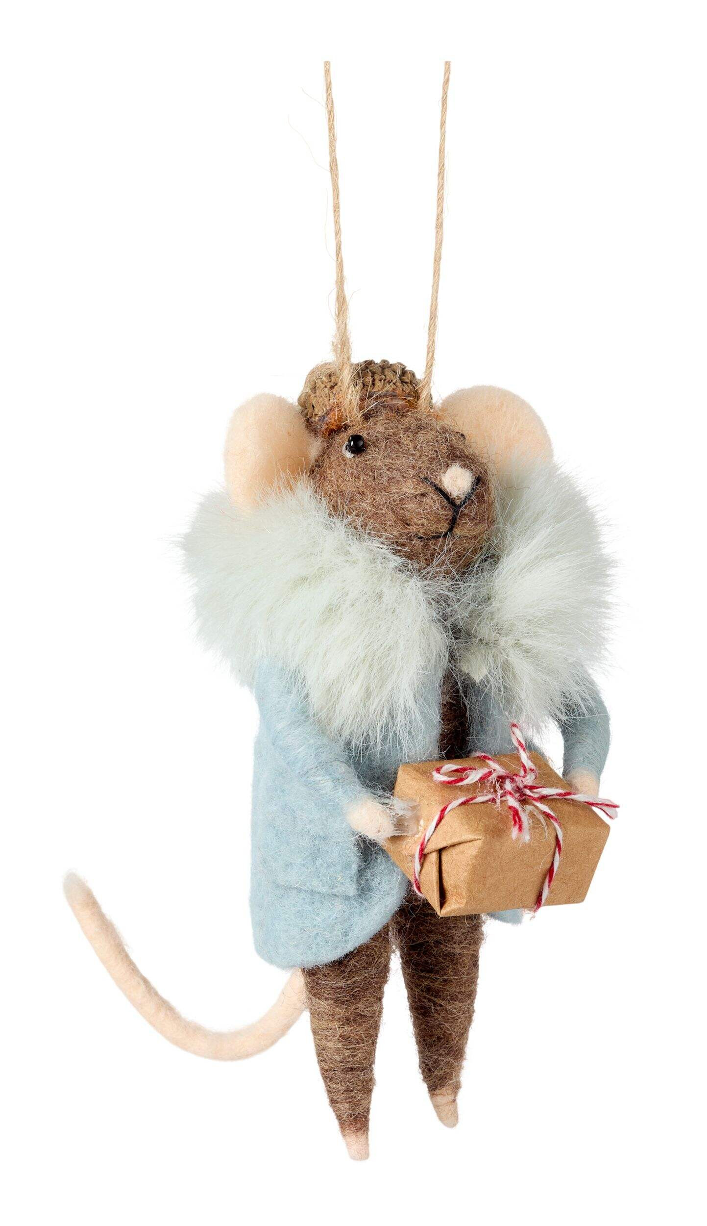 CANVAS Holiday Homecoming Trend Collection "Aspen" Felt Mouse with Fur Jacket & Gift Box Christma... | Canadian Tire