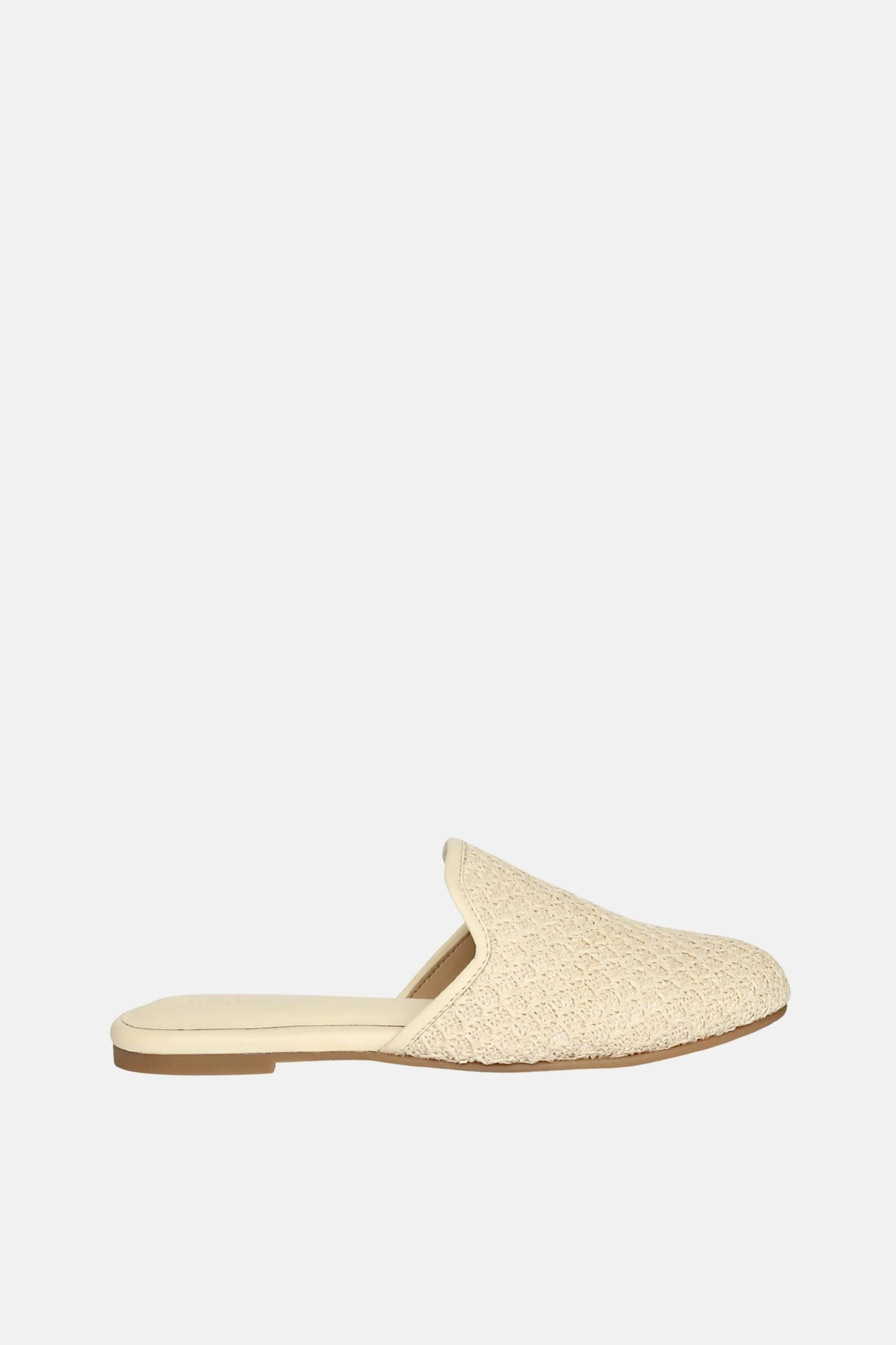 Jelavu - Andrea Raffia Mules - Bone | FUTURE BRANDS GROUP LLC