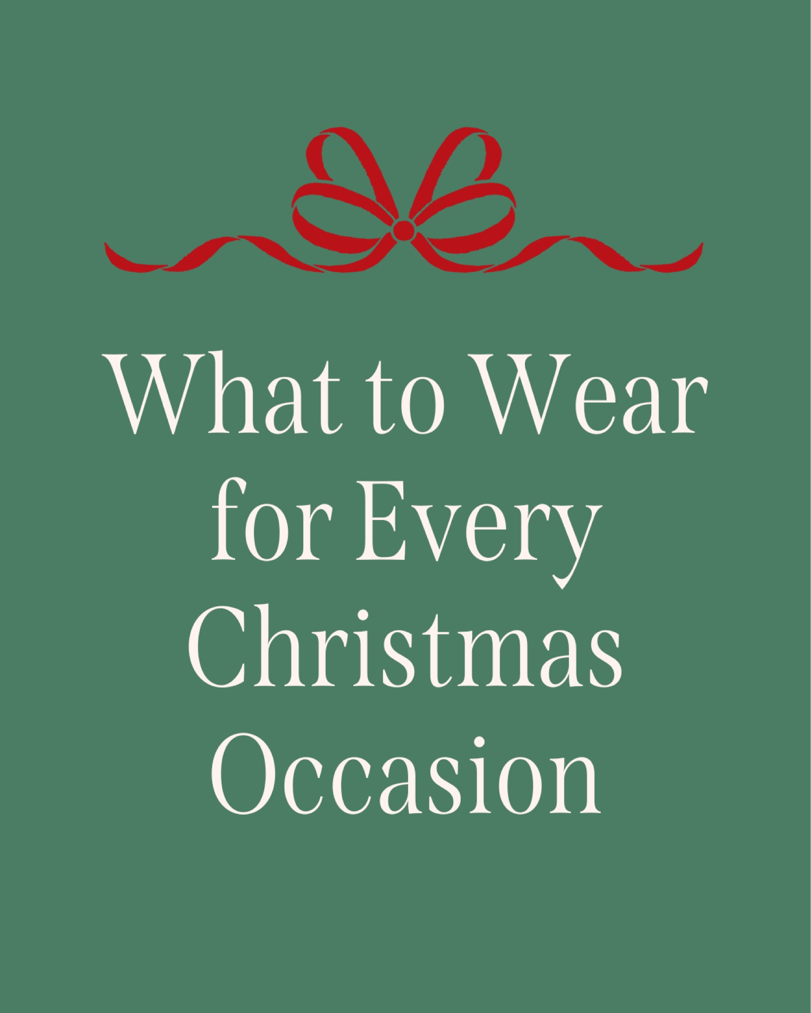 What to wear for every Christmas occasion, including Christmas parties, church service, holiday dinners, and more!

#LTKSeasonal #LTKHoliday #LTKstyletip