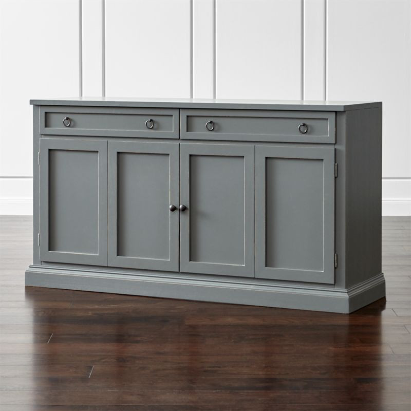 Cameo 62" Grey Modular Media Console + Reviews | Crate and Barrel | Crate & Barrel