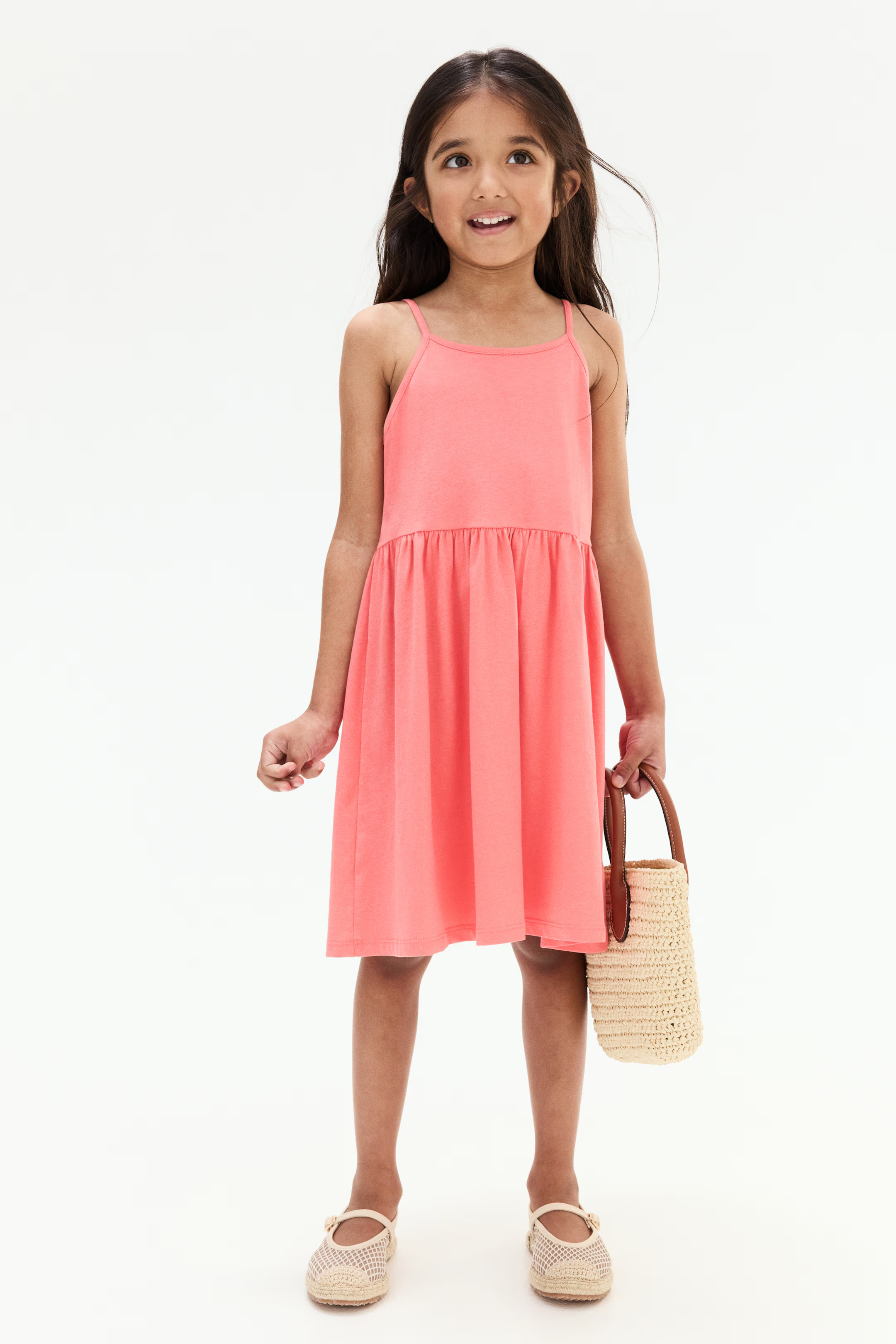 Cotton Jersey Dress - Pink - Kids | H&M US | H&M (US + CA)