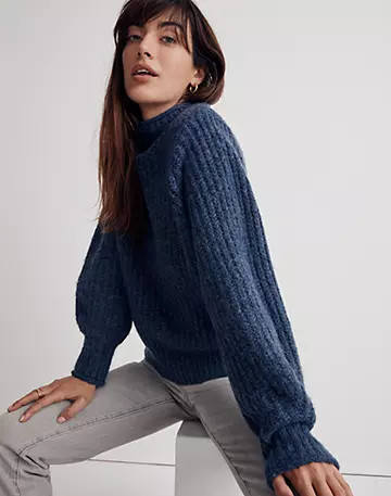 Loretto Mockneck Pullover Sweater | Madewell