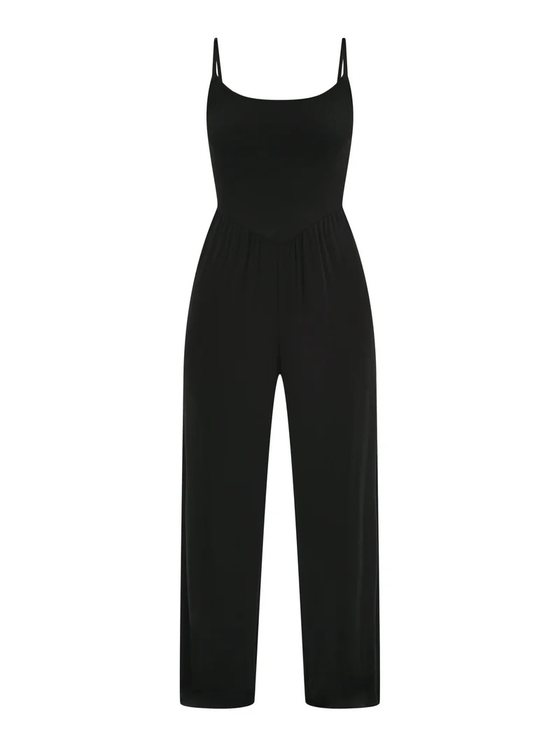 No Boundaries Ribbed Jumpsuit, Women's - Walmart.com | Walmart (US)