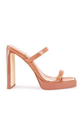 Jeffrey Campbell Hustler Platform Mule in Dusty Blush Patent from Revolve.com | Revolve Clothing (Global)