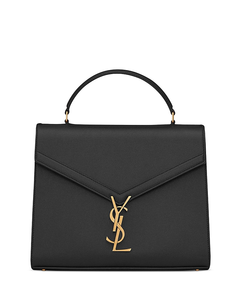 Saint Laurent Cassandra Mini Top Handle Bag in Grain De Poudre Embossed Leather | Bloomingdale's (US)