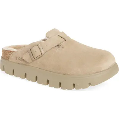 Boston Chunky Genuine Shearling Clog | Nordstrom