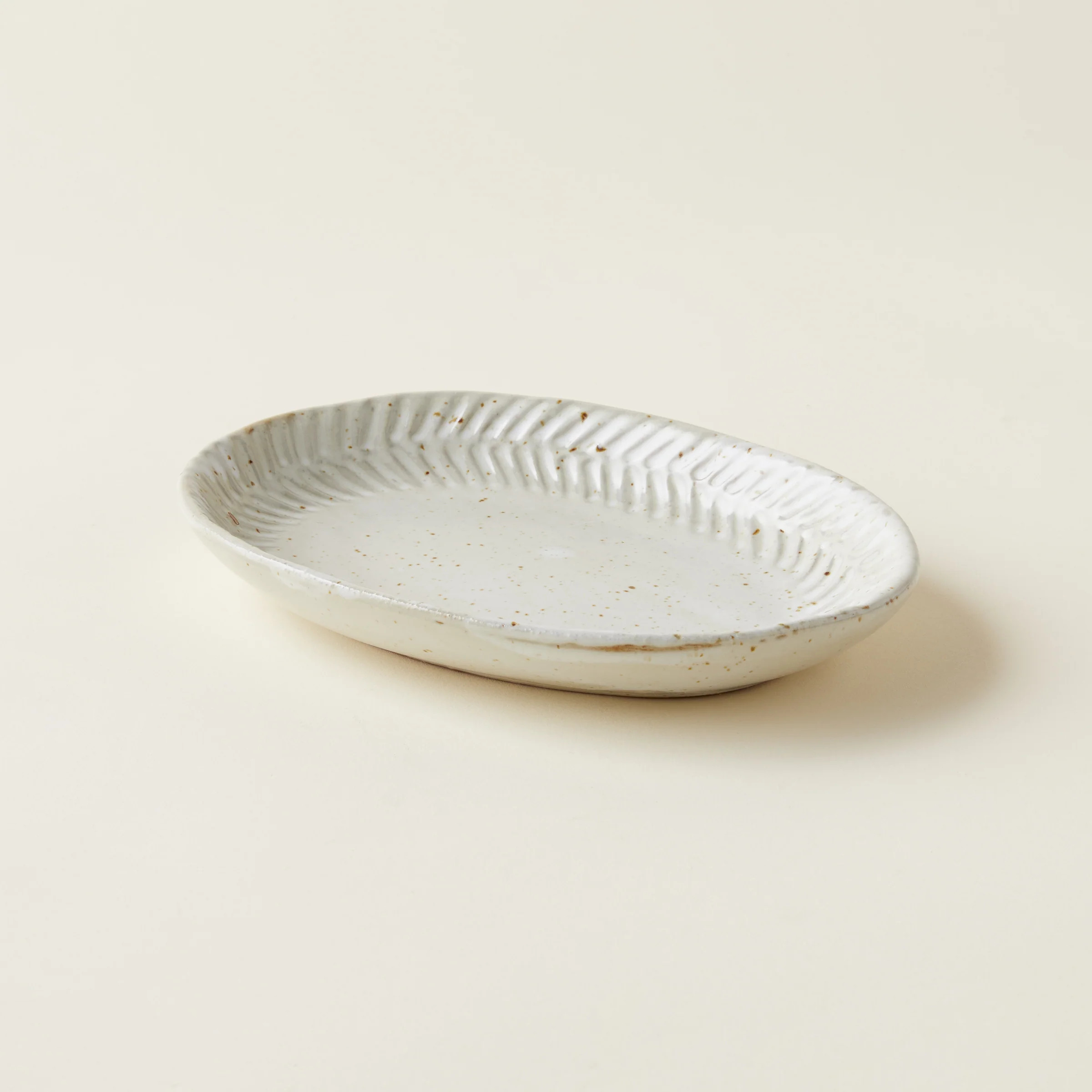 Stamped Stoneware Plate | Kate Marker Home