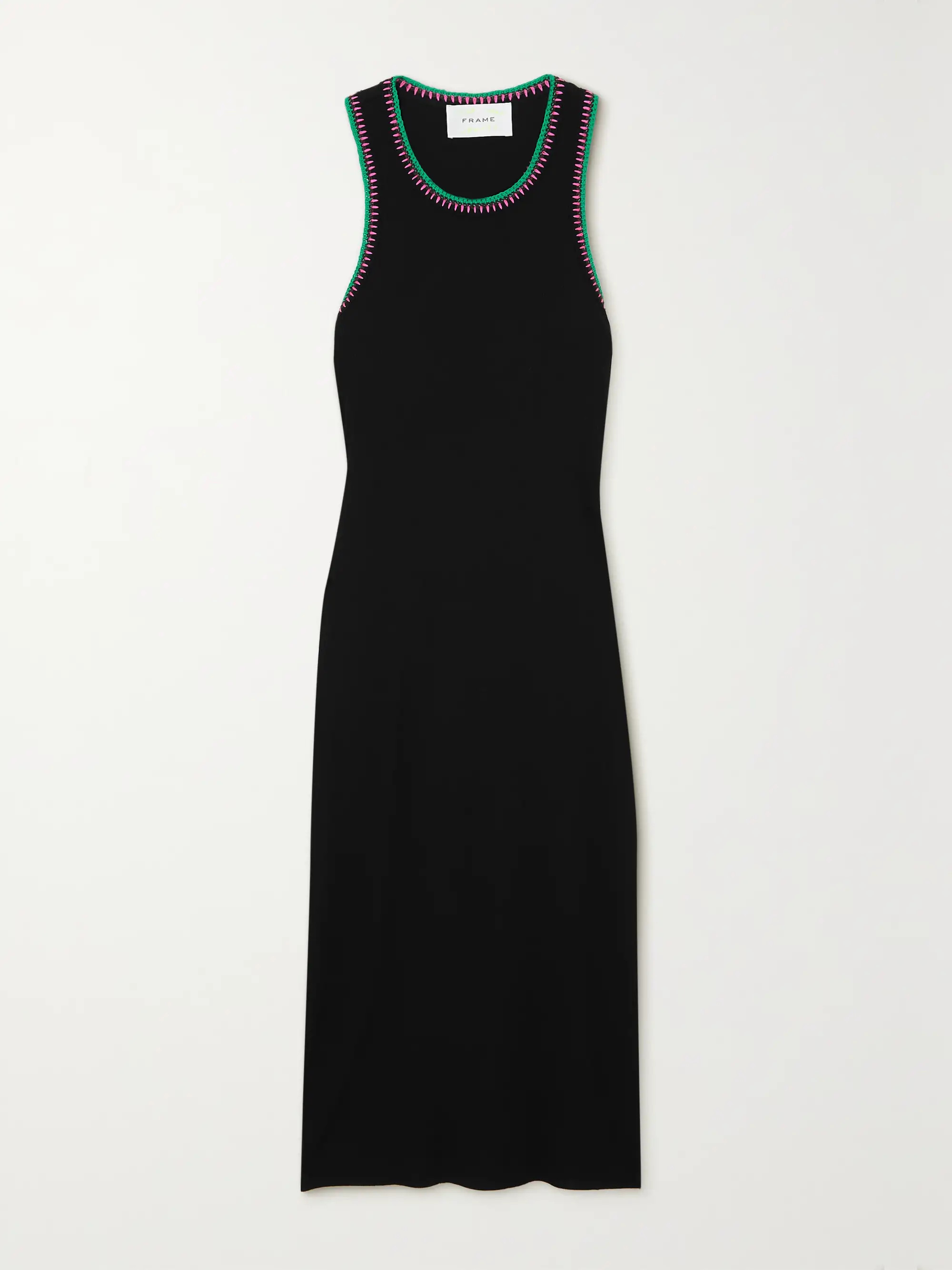 + Julia Sarr-Jamois crochet-trimmed ribbed-knit midi dress | NET-A-PORTER (US)