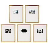 Instapoints 5 Piece Picture 16" x 20" Matted to 5" x 7" with Offset Mat & Hanging Template Gallery W | Amazon (US)