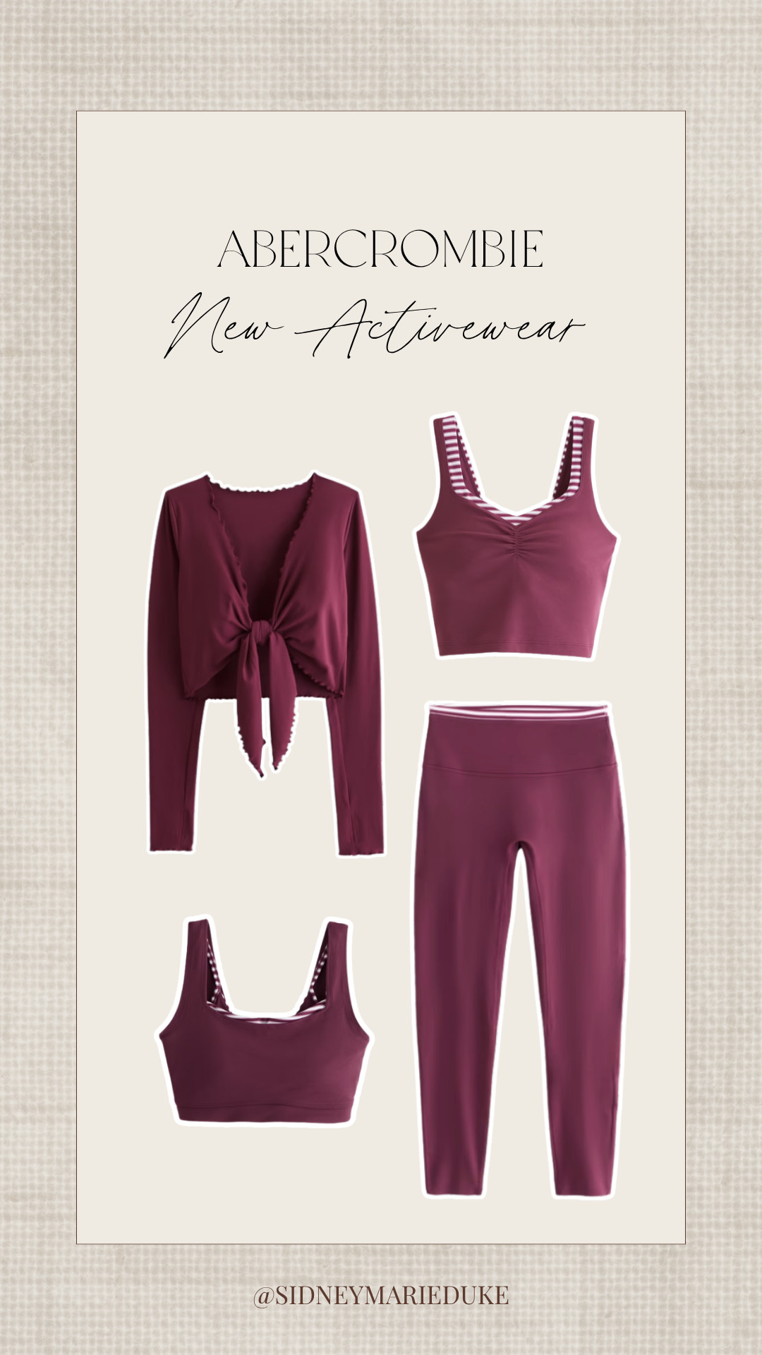 New activewear from Abercrombie 🤍 Loving this color and all the matching pieces!!




Summer outfits, new arrivals, layered, wrap, sports bra, matching set, ruched, sidneymarieduke 

 #LTKootd #LTKActive