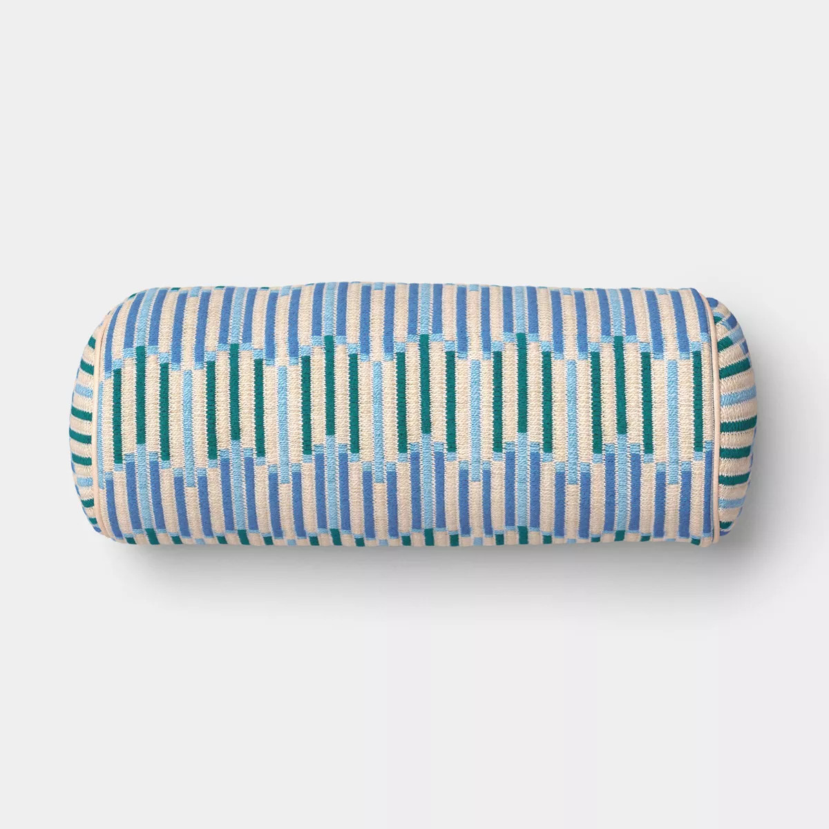 8"x20" Wavy Stripe Woven Bolster Pillow Multi-Cool - Threshold™ | Target