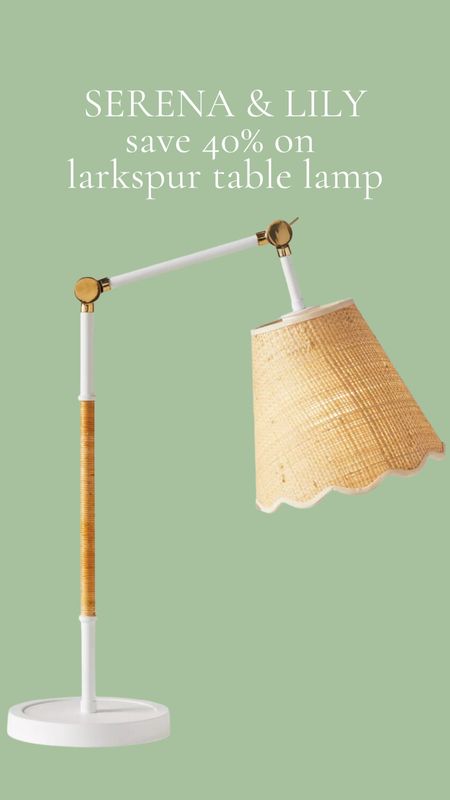 Save on Serena & Lily’s Larkspur table lamp!

#LTKsalealert #LTKhome #LTKstyletip