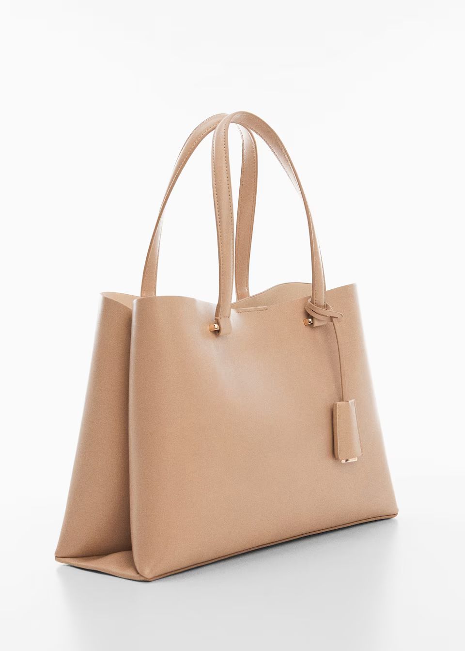 Shopper bag with dual compartment -  Women | Mango USA | MANGO (US)