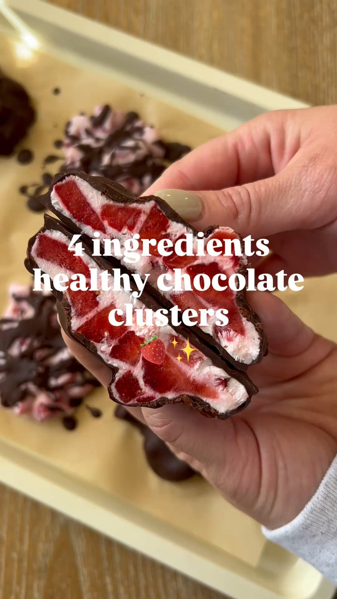 4-ingredient healthy chocolate clusters 🍓🍫

Creamy Greek yogurt  + local honey + Louisiana strawberries + dark chocolate = the easiest better-for-you treat. 

Freeze for 2 hours and try not to eat them all at once 😅

Save this for later ✨
Who’s making these tonight?


#LTKSeasonal #LTKfoodie #LTKmomlife