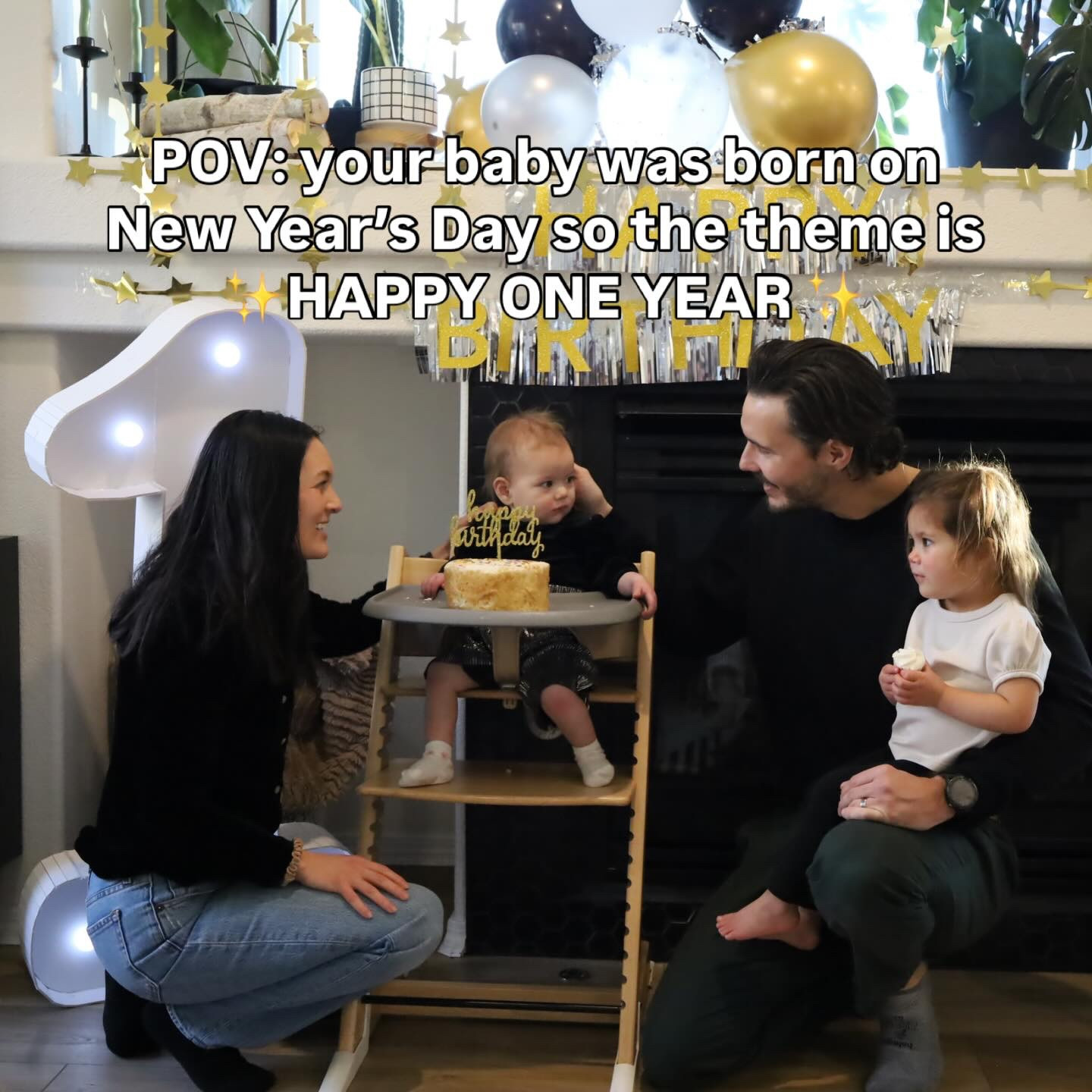 HAPPY ONE YEAR! 🪩✨
The only theme acceptable for my New Year’s Day baby. First birthday party idea for new years! 

#newyearsdaybaby #newyearsbirthday #newyearskidsparty #newyearsbday #happyoneyear

#LTKBaby #LTKmomlife