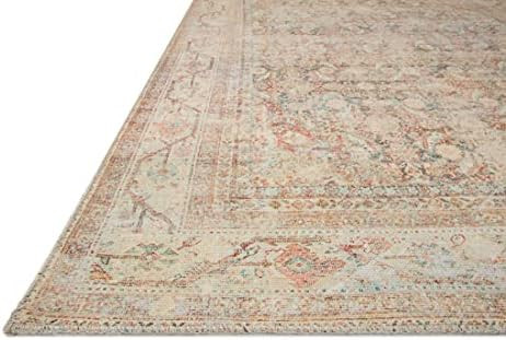 Loloi II Adrian Collection ADR-01 Natural / Apricot, Traditional 3'-6" x 5'-6" Accent Rug | Amazon (US)
