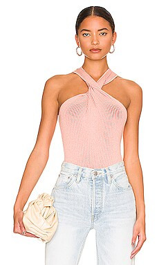 Hudson Jeans Fully Fashion Twist Tank in Watermelon from Revolve.com | Revolve Clothing (Global)