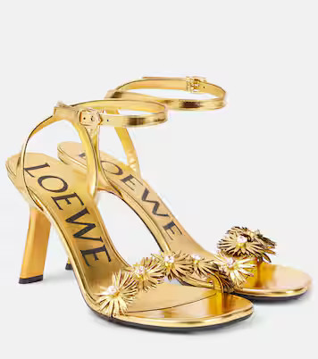 Paula's Ibiza Petal leather sandals | Mytheresa (US/CA)