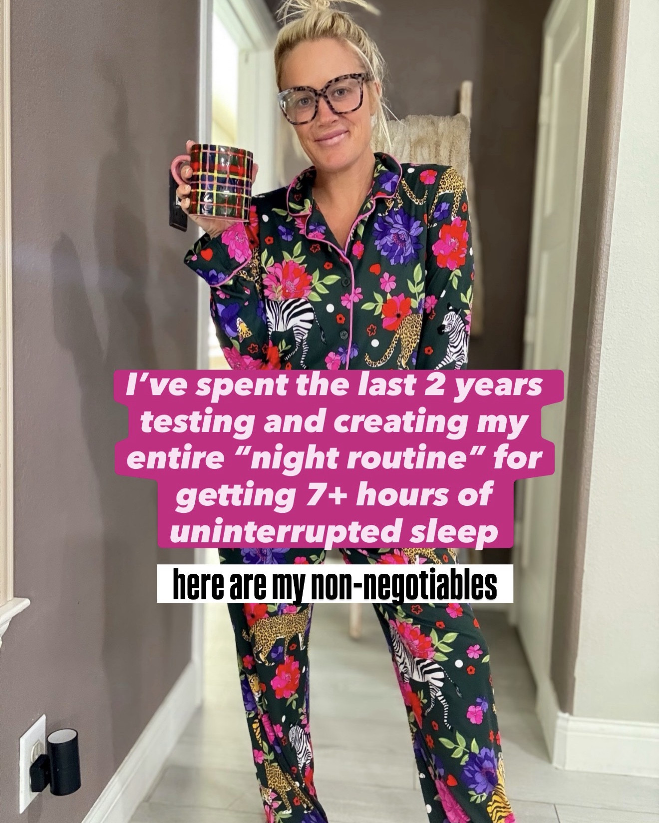 My non negotiables for my relaxing night routine and sleep routine at 40