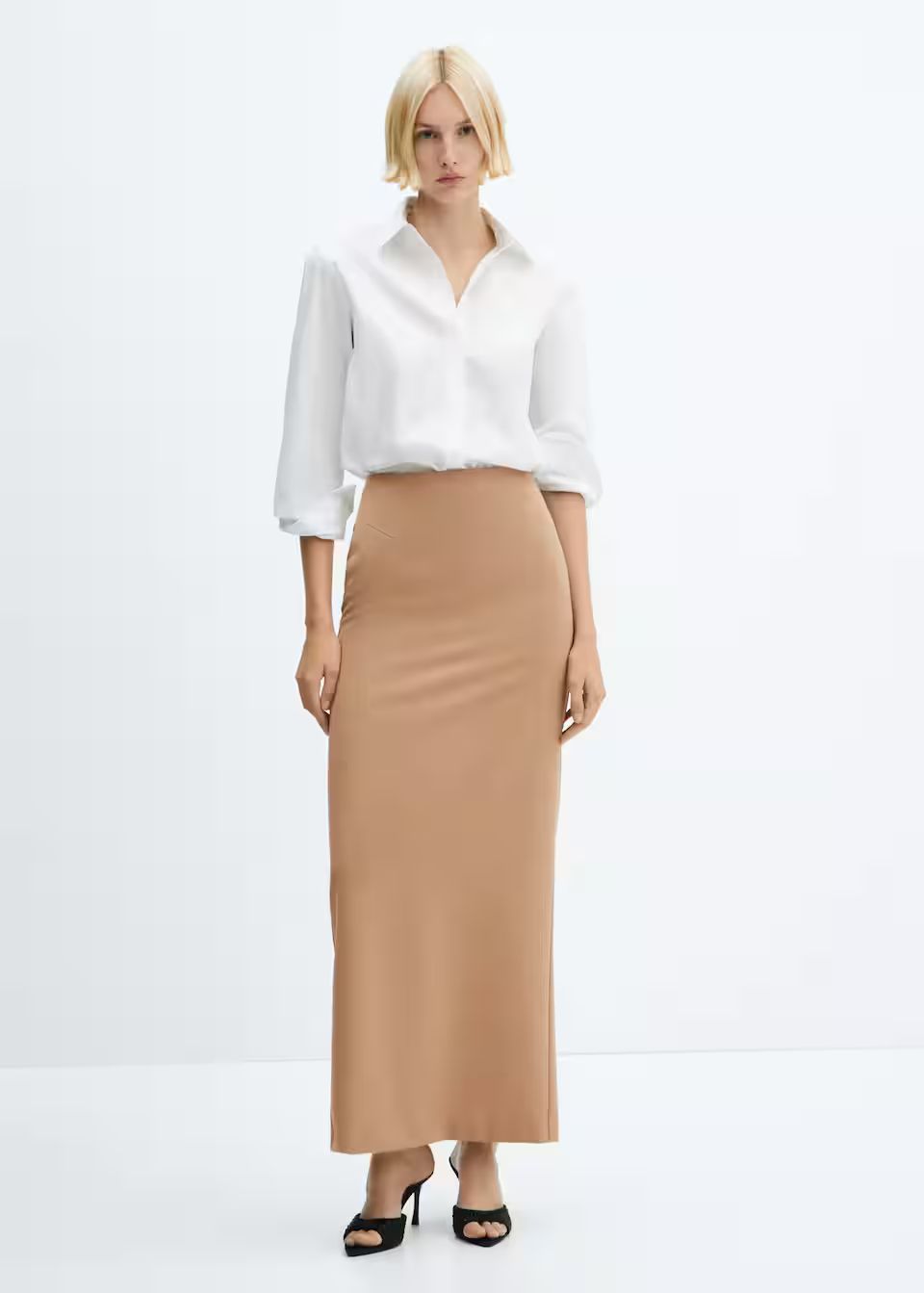 Straight long skirt -  Women | Mango USA | MANGO (US)