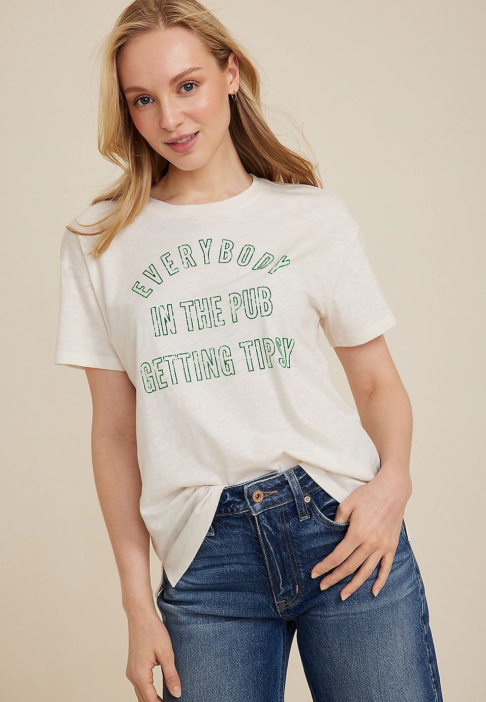 Everybody In The Pub Getting Tipsy Graphic Tee | Maurices