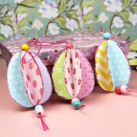 Easter Craft Kit - Diy Paper Decorations, Family-Friendly Crafts, Kids' With Glitter, Beads & Pastel Papers. Makes 4 Eggs | Etsy (US)