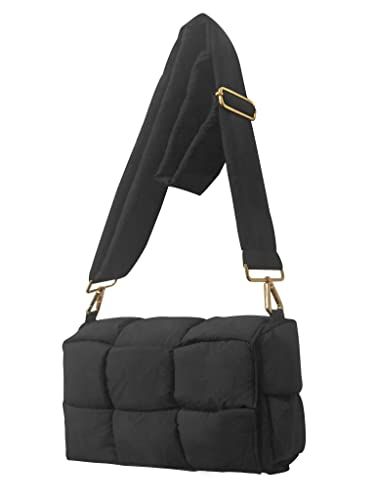 NAARIIAN cotton padded cassette crossbody bag Puffer shoulder bag designer handbag for women woven d | Amazon (US)