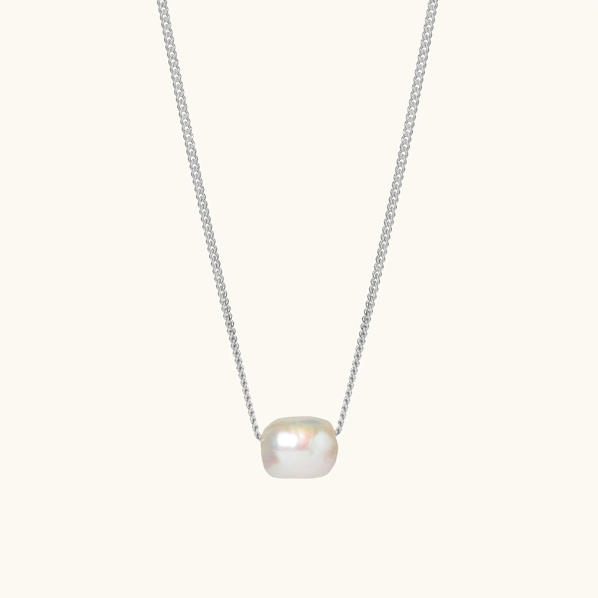 Freshwater Pearl, Sterling Silver, Women's Necklace | Muru Jewellery.