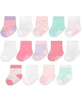 Burt's Bees Baby unisex-baby Socks, 6-pack Ankle Or Crew With Non-slip Grips, Made With Organic C... | Amazon (US)