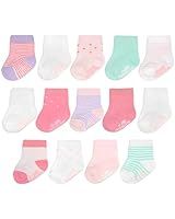 Burt's Bees Baby unisex-baby Socks, 6-pack Ankle Or Crew With Non-slip Grips, Made With Organic C... | Amazon (US)
