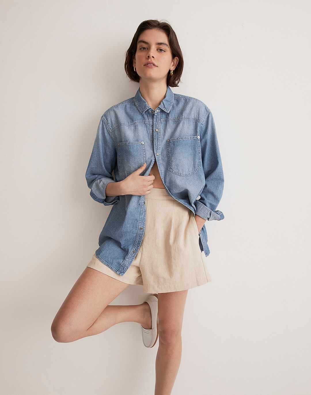 Denim Western Button-Down Shirt | Madewell