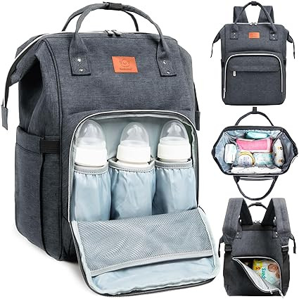 KeaBabies Baby Diaper Bag Backpack - Baby Bag for Boys, Girls, Waterproof Multi Function Baby Bac... | Amazon (US)