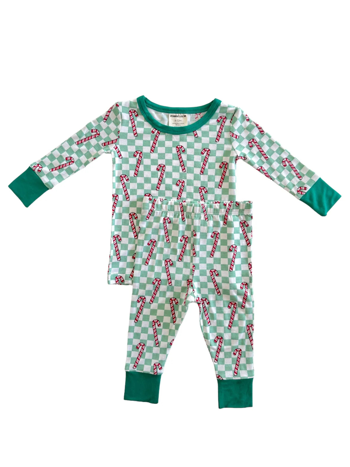 Long Sleeve 2-Piece Set, Winterfresh Candy Cane | SpearmintLOVE