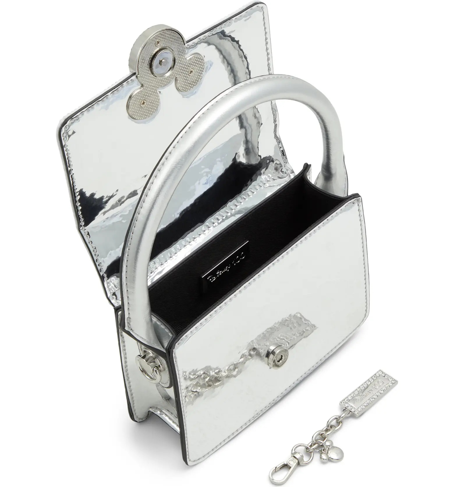 ALDO x Disney Crystal Encrusted Metallic Faux Leather Top Handle Bag | Nordstrom | Nordstrom