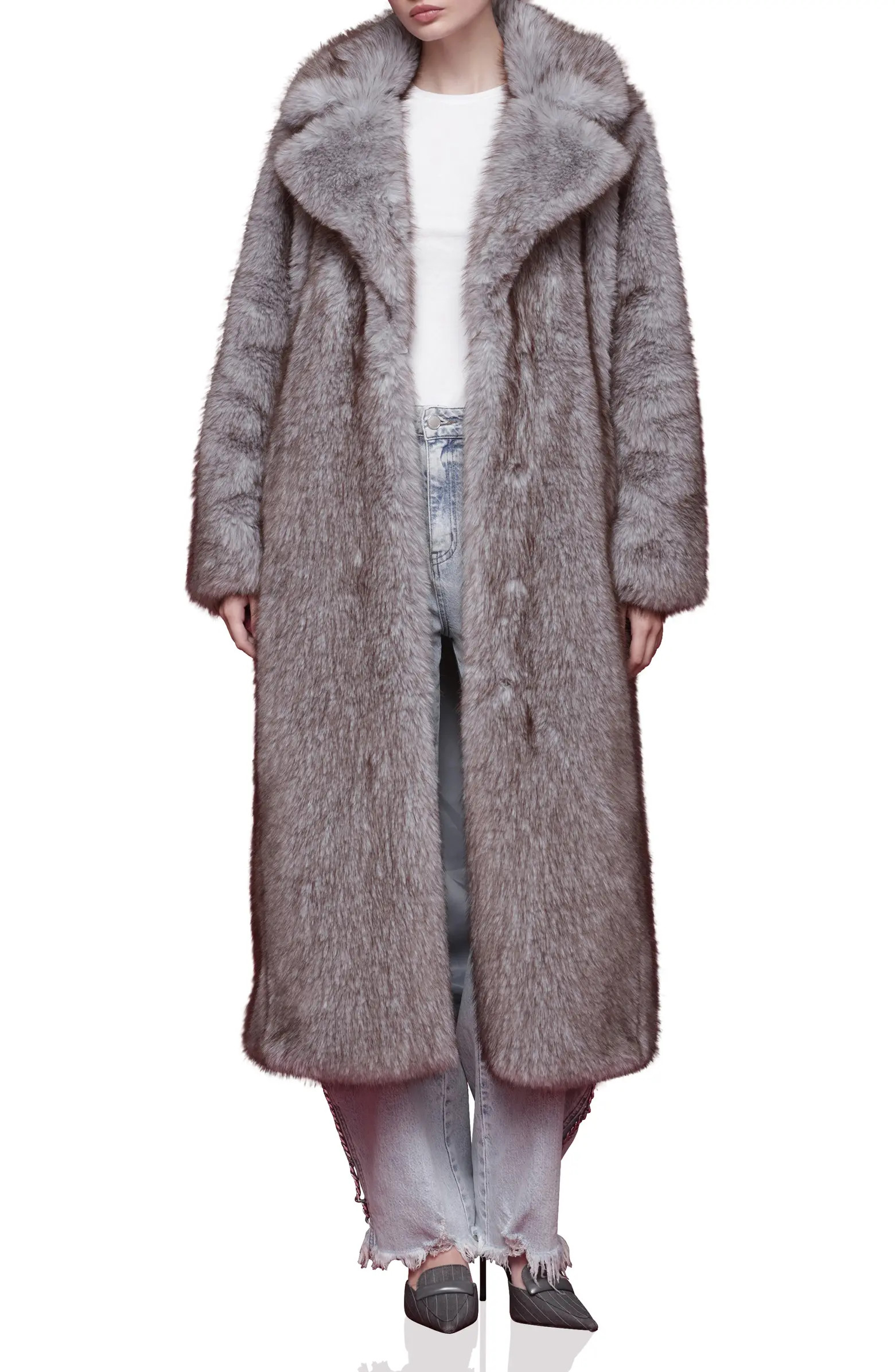 Avec Les Filles Faux Fur Longline Coat | Nordstrom | Nordstrom