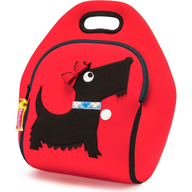 Scottie Lunch Bag, Red and Black | Maisonette