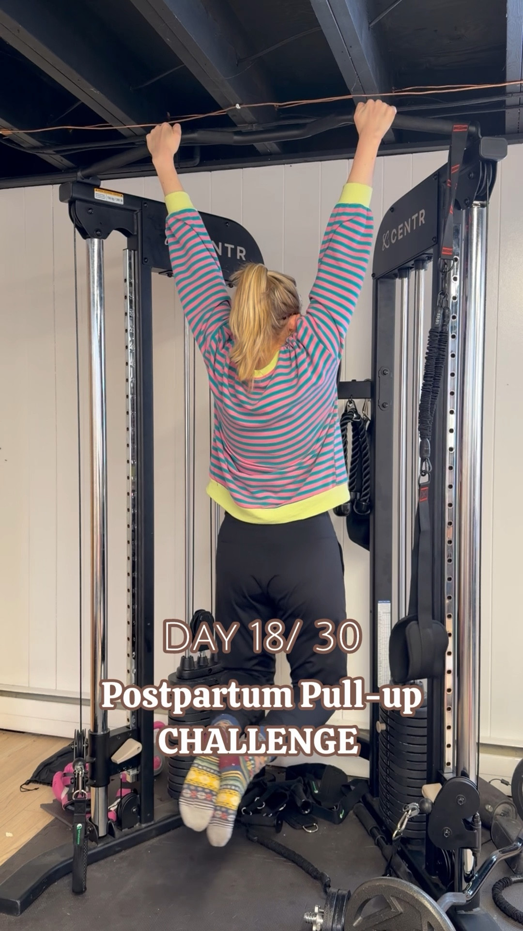 Activewear outfit of the day! My favorite comfortable stretchy black joggers with pockets. And my neon striped sweatshirt! 

#LTKfitnessgoals #LTKActive