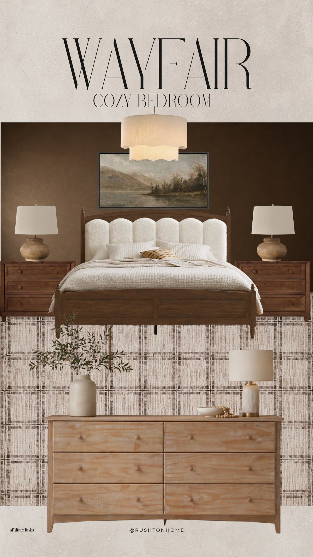 A bedroom that feels warm, cozy, and actually inviting. 🤎

I’m loving this mix of warm wood tones, soft neutrals, vintage-inspired details, and cozy textures. Nothing feels too matchy-matchy, but everything works together to create that collected, comfortable look.

If you’re dreaming of a bedroom that feels a little moodier and more timeless, these finds are such a good place to start. ✨

#LTKHome #LTKSeasonal #LTKmomlife