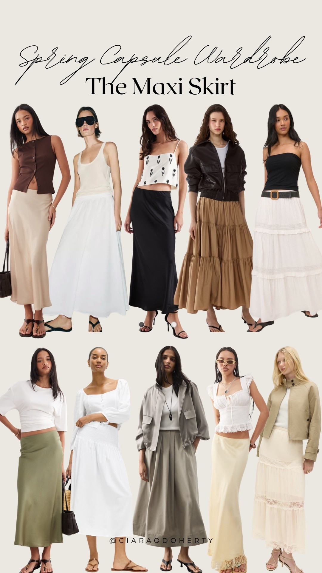 Spring Capsule Wardrobe: The Maxi Skirt

Next, Sezane, & other stories, m&s, h&m, arket, mango, cos, Zara, maxi skirt, asos, uniqlo, spring new in

#LTKireland #LTKeurope #LTKspring