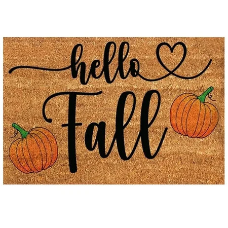Fall Mats Halloween Thanksgiving Doormat Happy Fall Home Decorations, Non-Slip Welcome Mats for Front Door, Indoor Outdoor Funny Rug for Home Kitchen Floor Halloween Decor 16X24IN | Walmart (US)