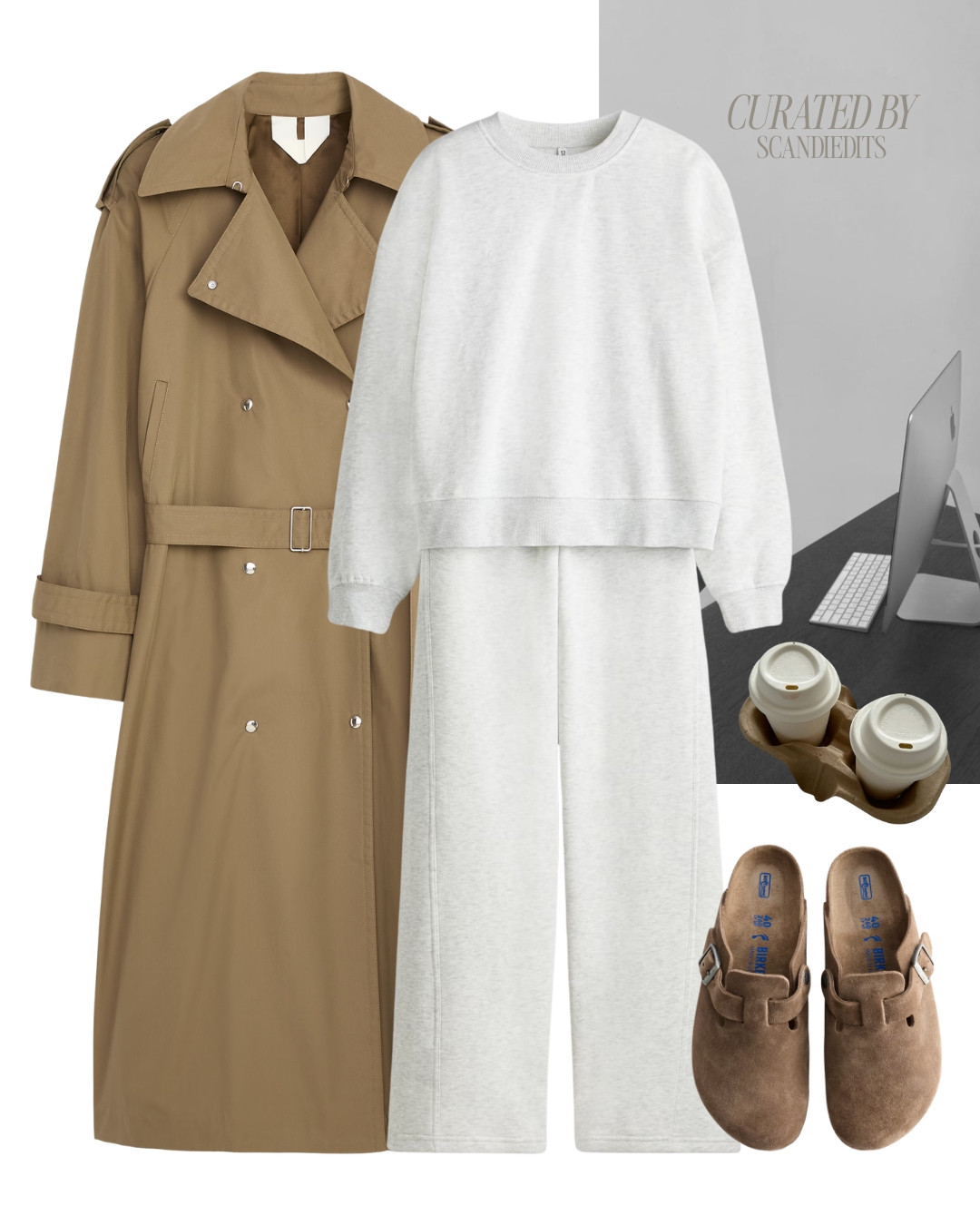 Classic Trench Coats & Grey Sweats: High-Low Everyday Style 

#trenchcoatoutfit #sweats #loungewear #everydaystyle #scandistyle