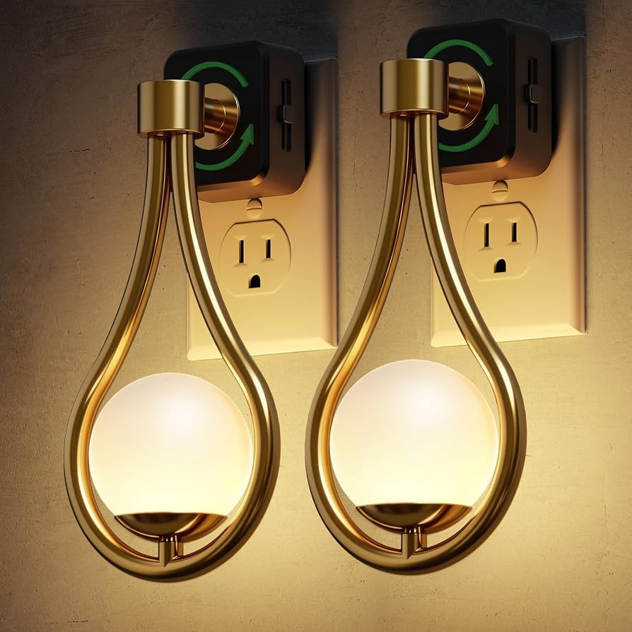 L LOHAS LED Night Lights Plug Into Wall: Dusk to Dawn Sensor, Soft White 3000K Nightlight, 0-100L... | Amazon (US)