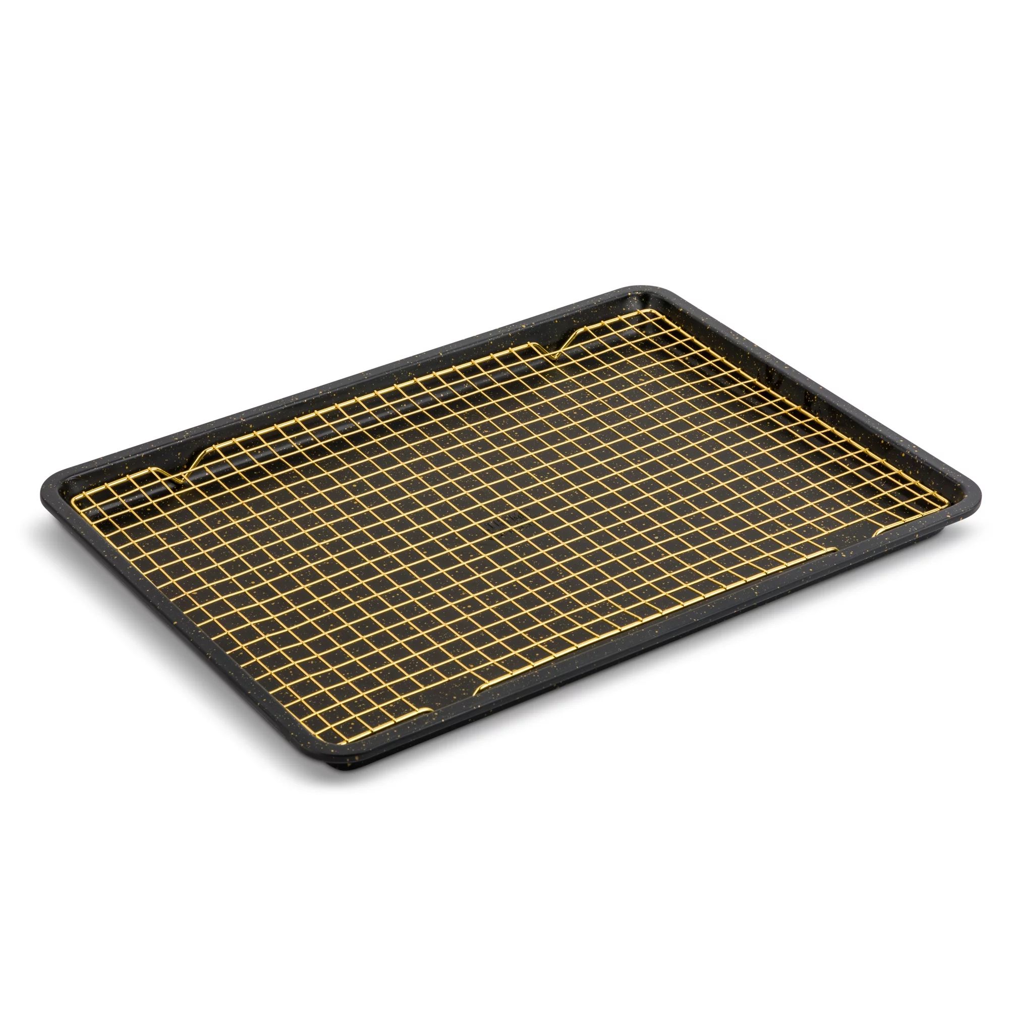 Thyme & Table 12"x17" Nonstick Baking Sheet & Cooling Rack Set, Black - Walmart.com | Walmart (US)