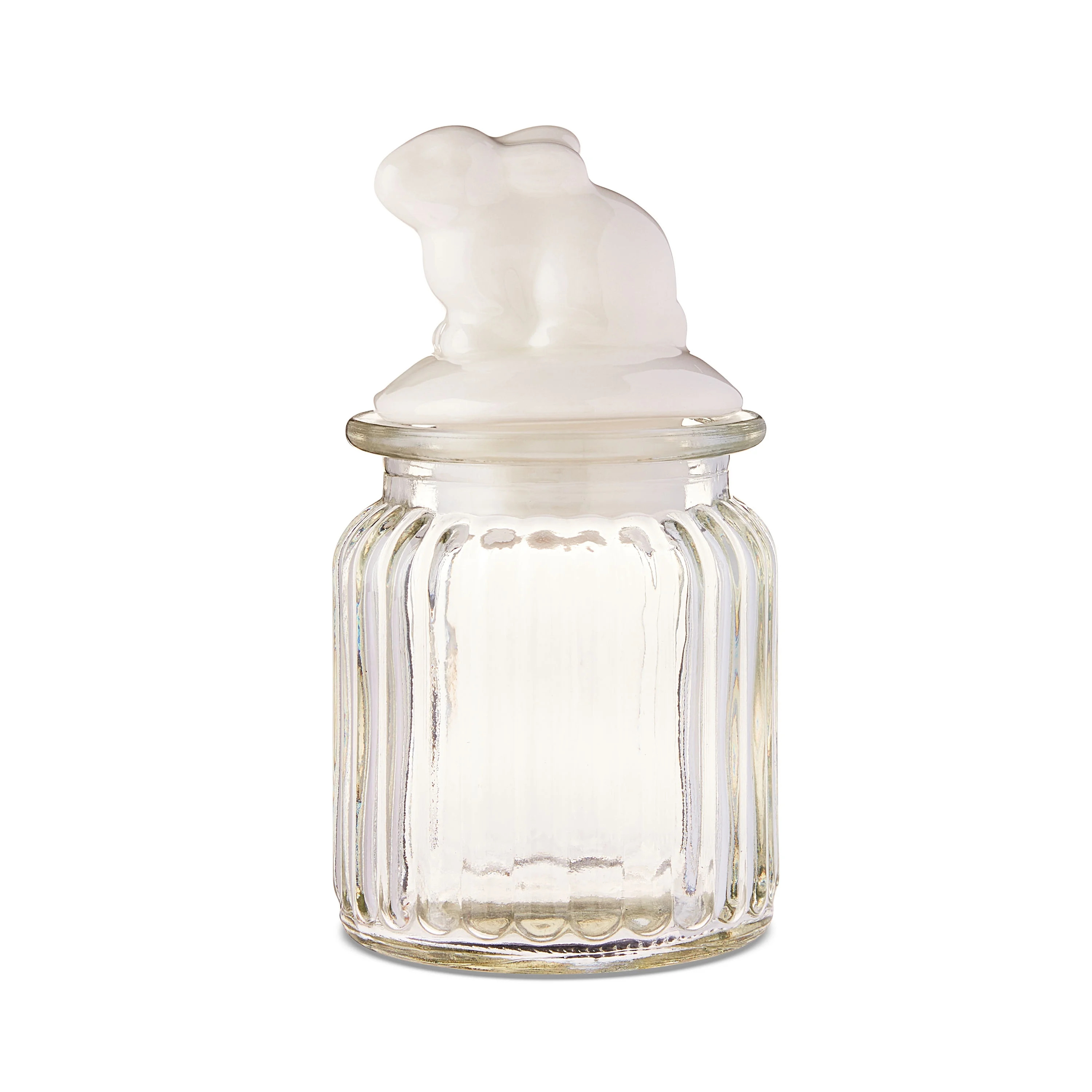Easter Decorative Glass Jar with Sitting White Bunny Lid, 6.25 in, by Way To Celebrate | Walmart (US)