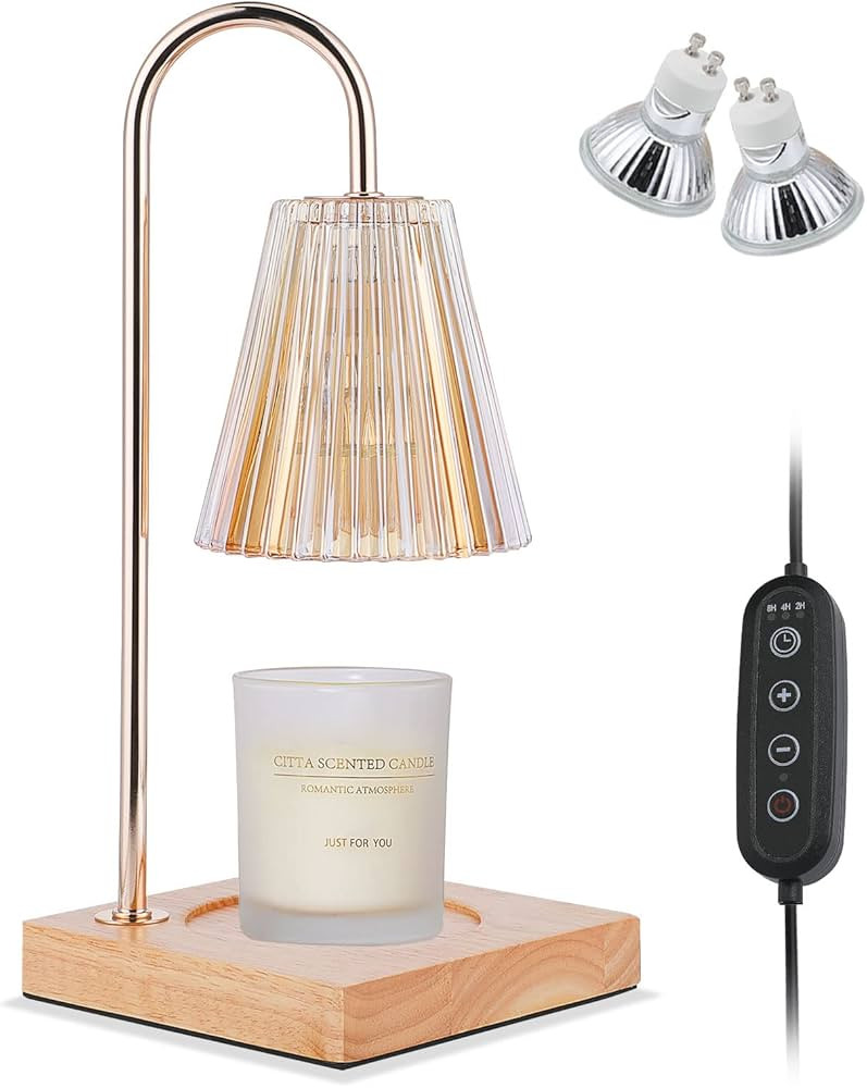 Holulo Dimmable Candle Warmer Lamp,Electronic Candle Light with Timer,Lantern Candle Melting Lamp... | Amazon (US)