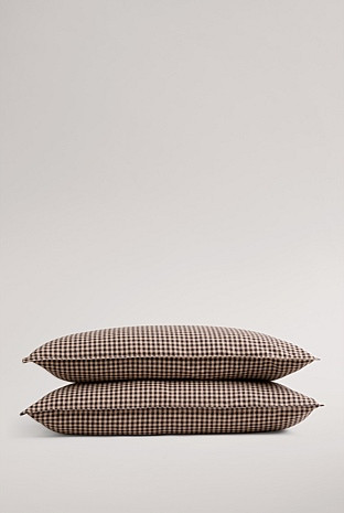 Noni Gingham Standard Pillowcase Pair | Country Road