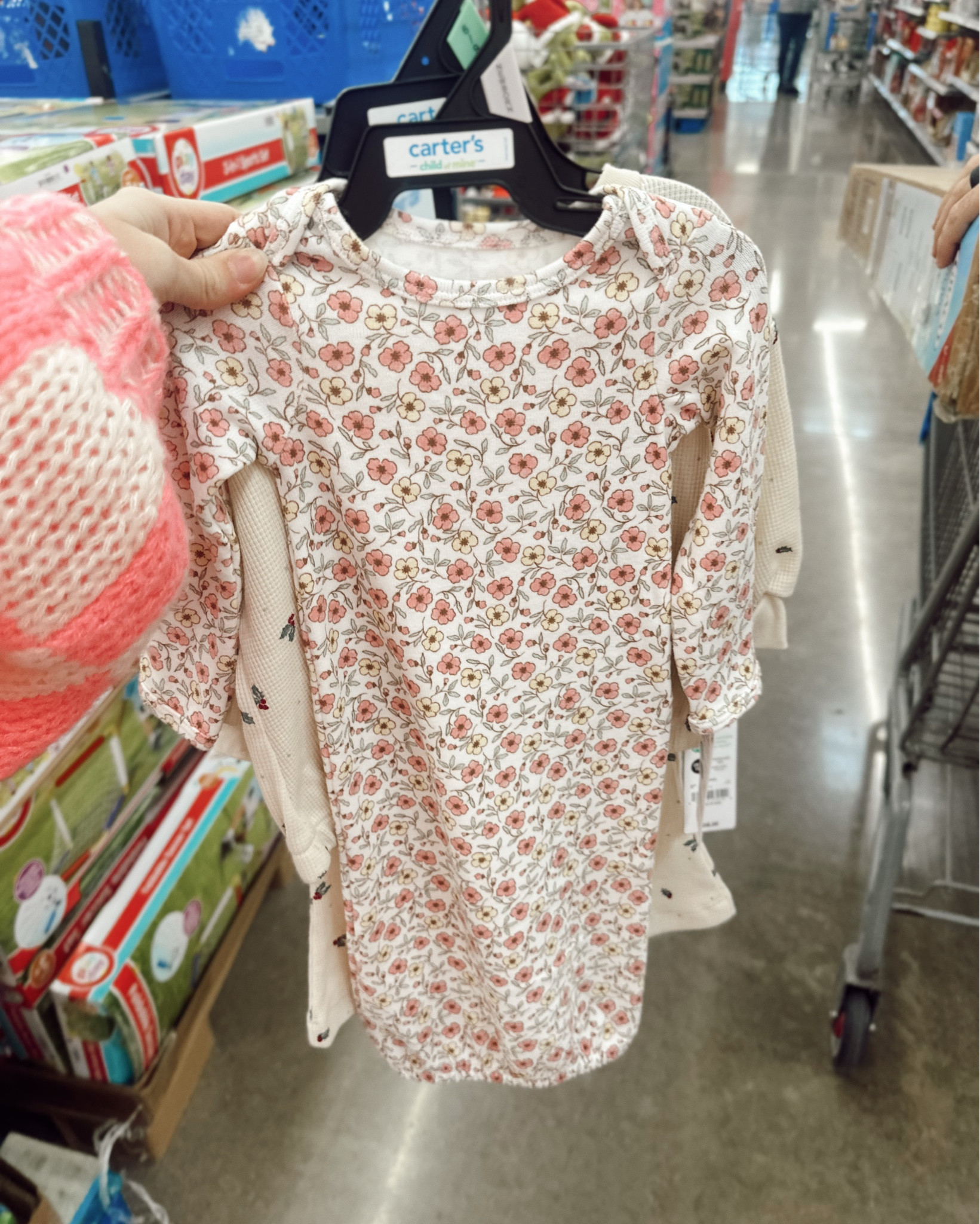 Affordable little girl outfits from @walmart 
got this onesie in NB 
and the other little mistletoe fit for Christmas next year! ✨🌸🌷🤭

#LTKBaby #LTKBump #LTKU