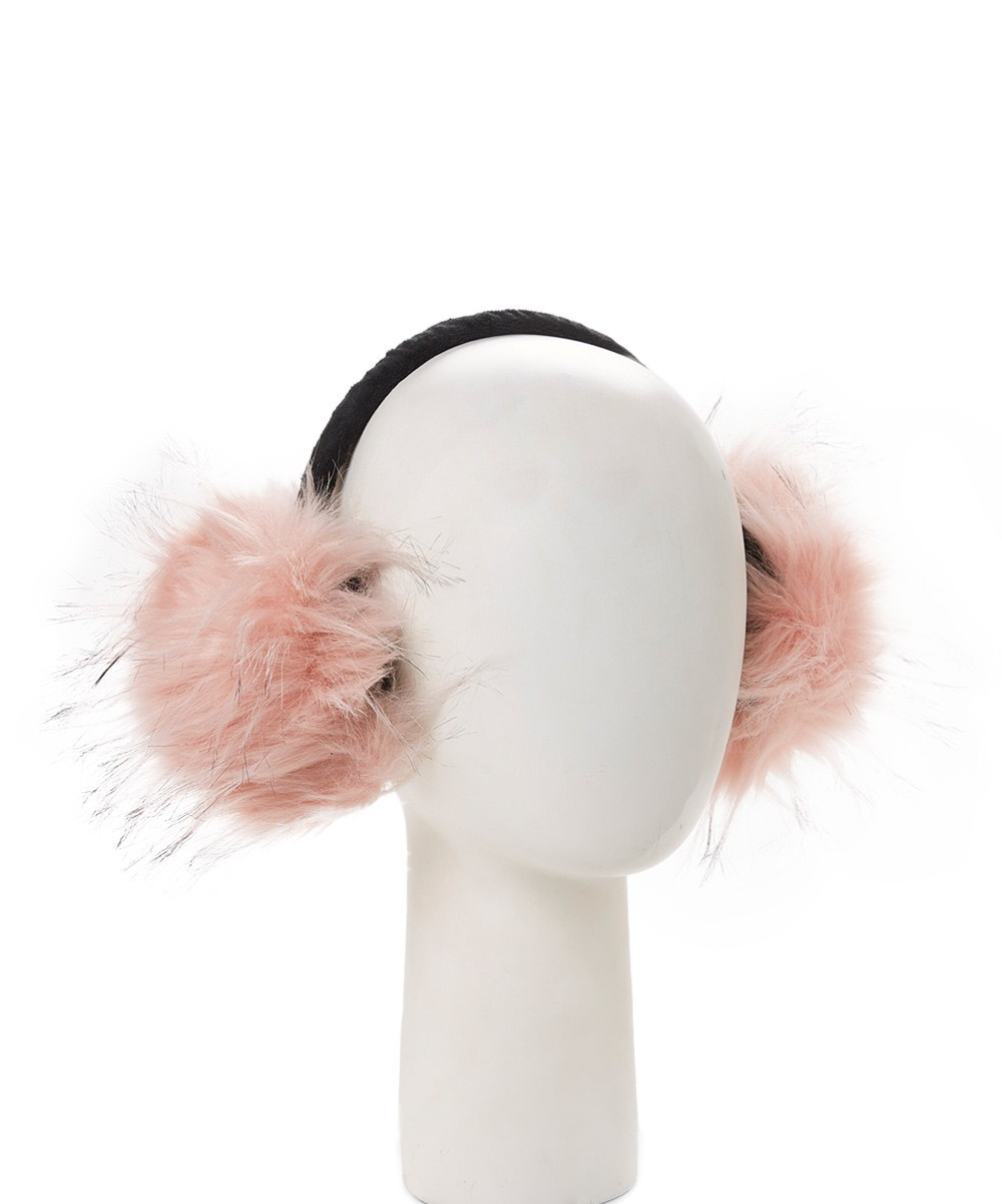 CoG Women's Ear Warmers pink - Pink Faux Fur Earmuffs | Zulily