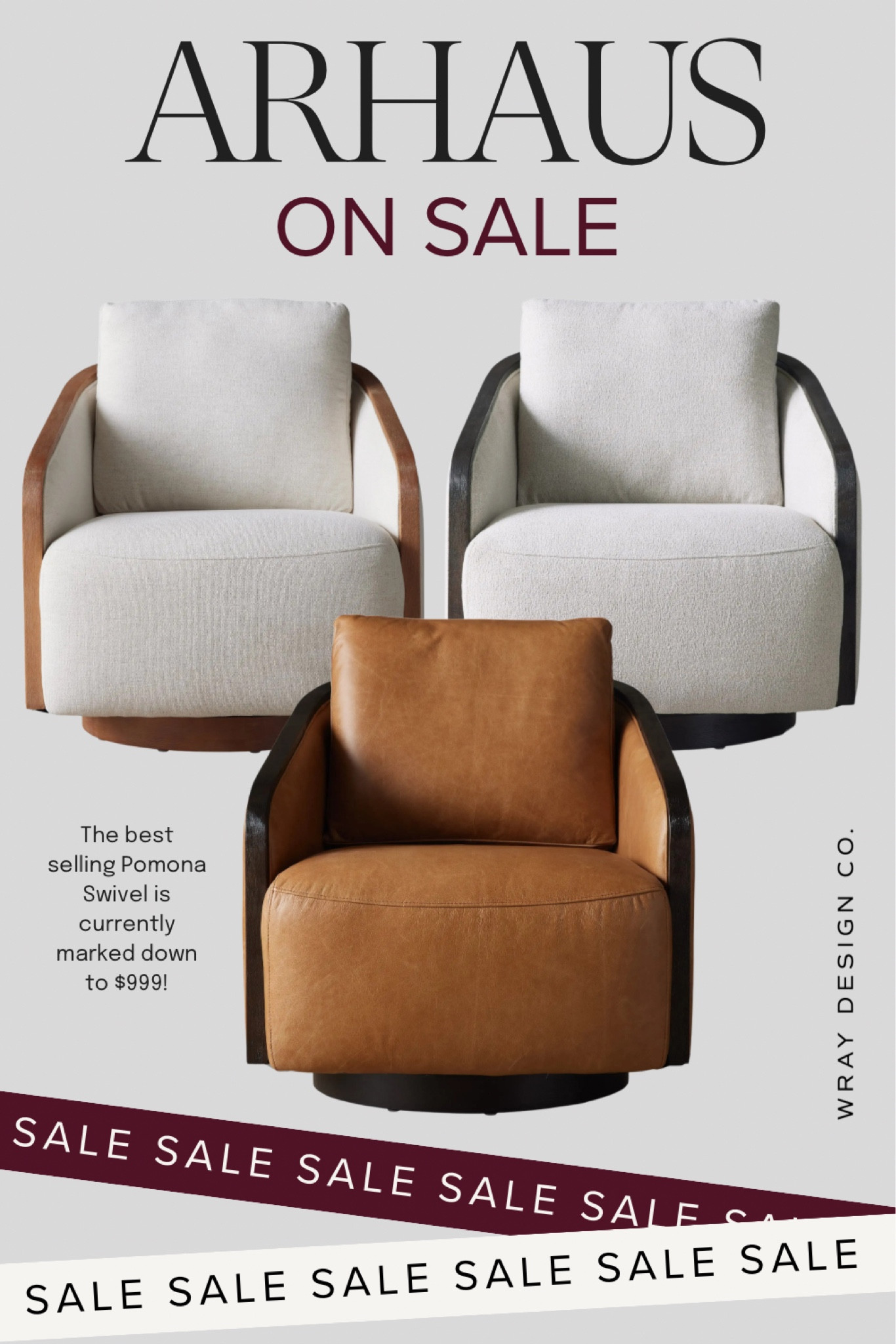 The best selling Pomona swivel chair from Arhaus is currently on major sale! Available in both leather and neutral performance fabrics. SNAG IT NOW! 🙌🏼

#LTKSaleAlert #LTKHome